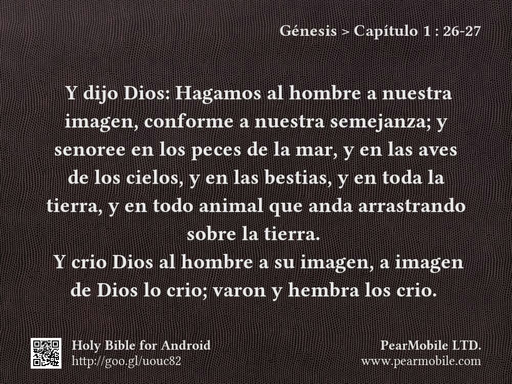 Génesis, Capítulo 1:26-27
